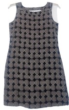 Nomadic Traders S Black & Tan Print Scoop Neck  Dress Travel Date Night NTCO