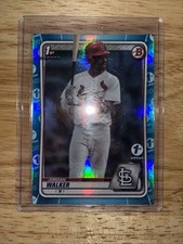 2020 Bowman Draft 1st Edition Jordan Walker #BD-57 Sky Blue Foil SP Cardinals