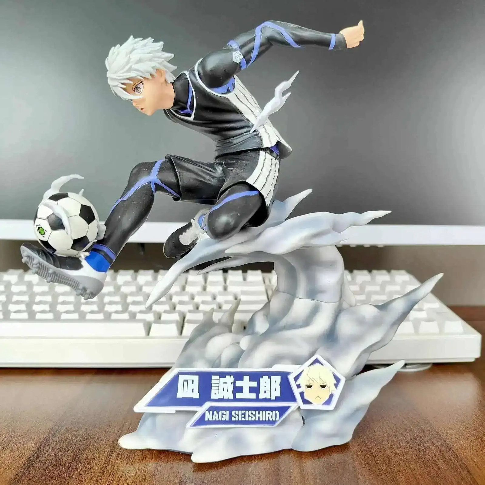 Figura 21CM Nagi Seishiro Bloqueo Azul Anime PVC Fútbol Acción Coleccionable 2026