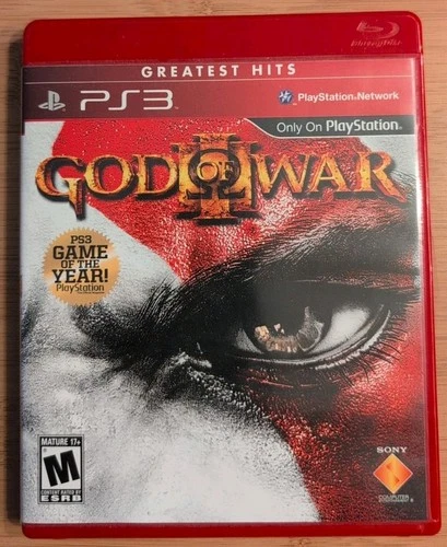God of War III 3 (PS3) - Complete with Manual - Red Case Greatest Hit