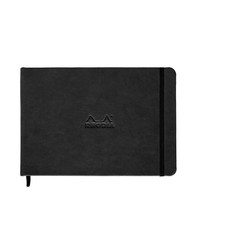 Rhodia Webnotebook, Landscape, A5, Plain - Black A5
