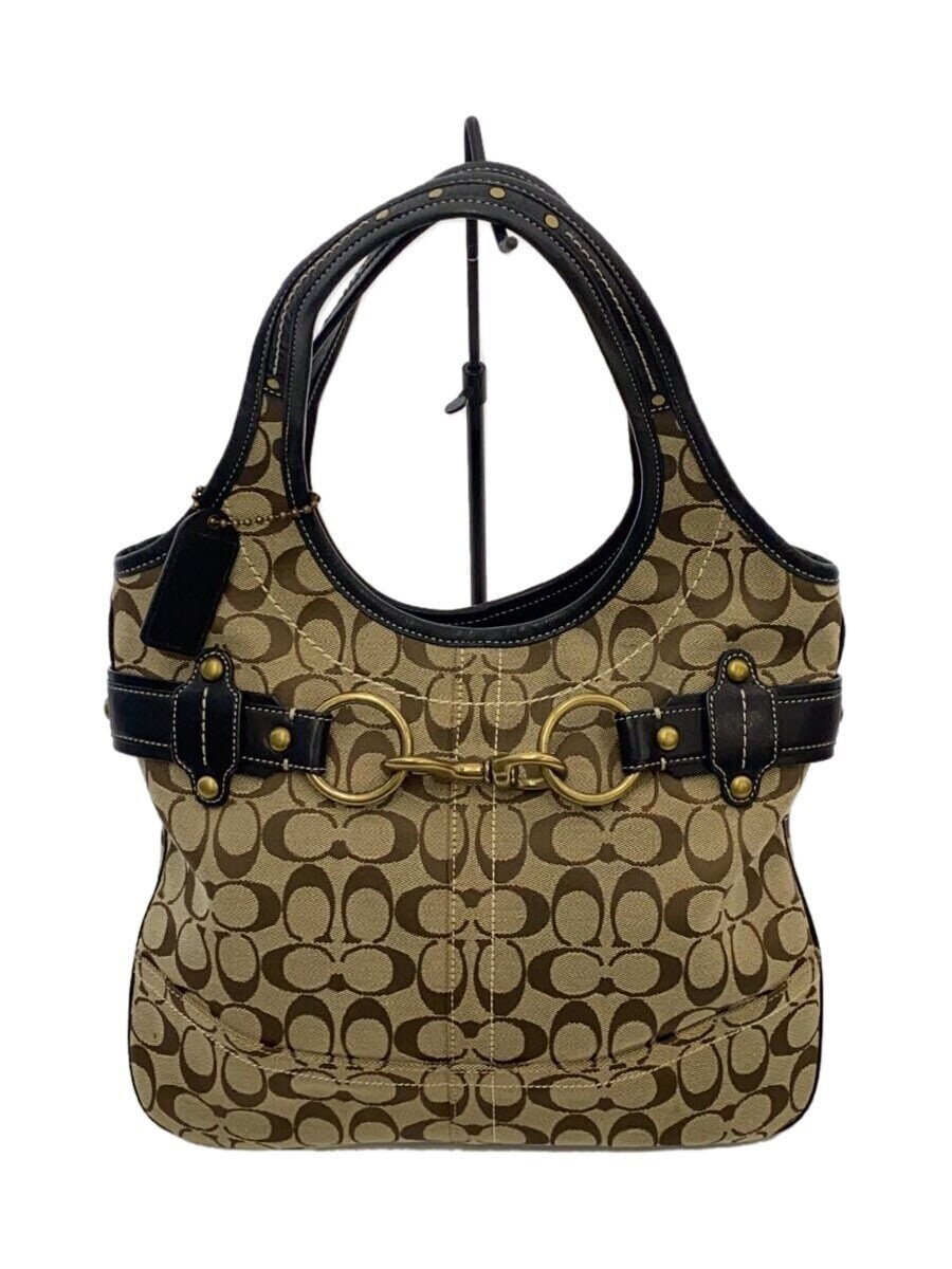 COACH Tote Bag Signature Canvas Black