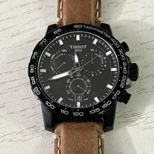 Tissot Watch Mens Supersport Chrono 45.5mm Brown Swiss T125.617.36.051.01 READ