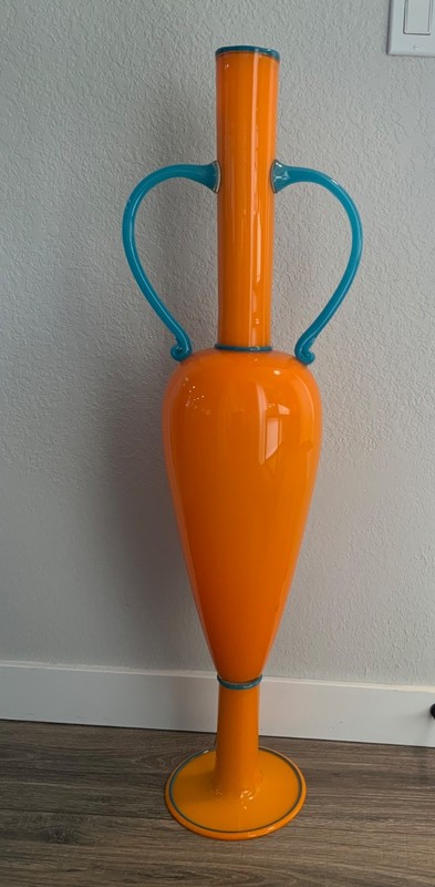 Dante Marioni Large Sculptural Art Glass Vase 1996