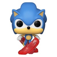 Gw49A5 Sonic The Hedgehog Pop! Games Vinyl Figur Sonic 30Th - Running Neu & Ovp