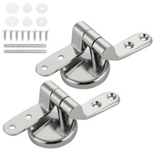 2/4Pcs Toilet Seat Hinges Universal Seat Top Fix Hinge Stainless Steel Replaceme