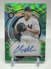 2023 Topps Finest - Clay Holmes #FA-CH - Finest Auto Green Refractor /99 (AU)