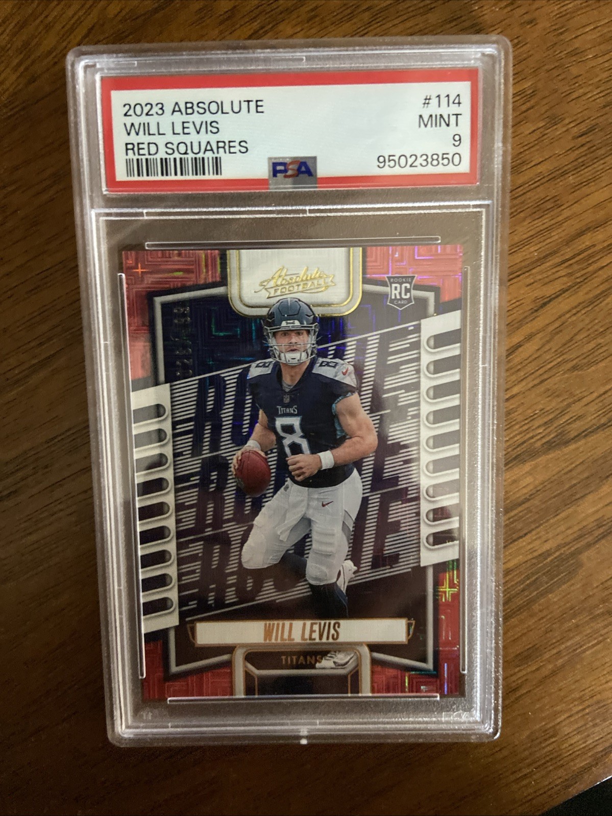 2023 Panini Absolute - Rookies Will Levis #114 Red Squares /499 (RC)
