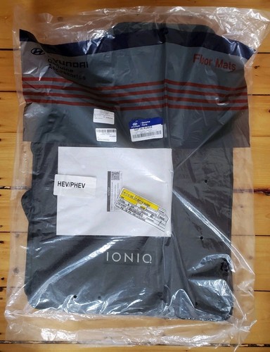 OEM Genuine Hyundai Floor Mats 2017-2022 Ioniq black 4 piece set G2F14-AU002