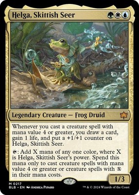 Helga, Skittish Seer [BLB - 217] Mythic Near Mint (Magic The Gathering)