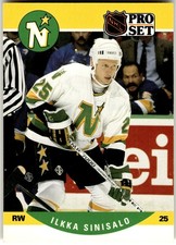 1990-91 Pro Set #461 Ilkka Sinisalo Minnesota North Stars NHL Hockey