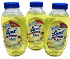 3 Lysol Antibacterial Cleaner Multi-Surface Kills 99.9 Bacteria Virus 10.75oz