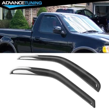 Fits 97-03 Ford F150 F250 Standard Cab Acrylic Window Visors Sun Rain Guard 2PCS