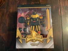Super 7 Mighty Morphin Power Rangers Ultimates  Megazord Black & Gold Sealed New