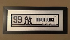 NYY Yankees 99 Aaron Judge 2019 GU Locker Room Nameplate Blue Jays @ Yankees MLB