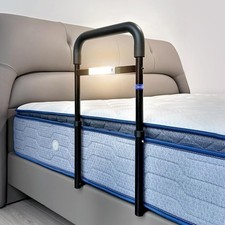 Sponda Letto Anziani Sbarra Anticaduta Barriera Protezione Sponde disabili + led