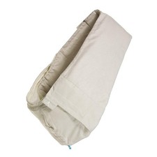 Wallaboo Suede Baby Sling Carrier – Ecru | Front Opening, 3 Carry Positions