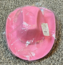 Funny Party Hats Pink Studded Cowboy Hat - Br...