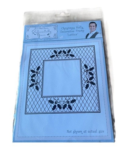 Christmas Holly Decorative Frame Lattice Sentimentally Yours from Phil Martin
