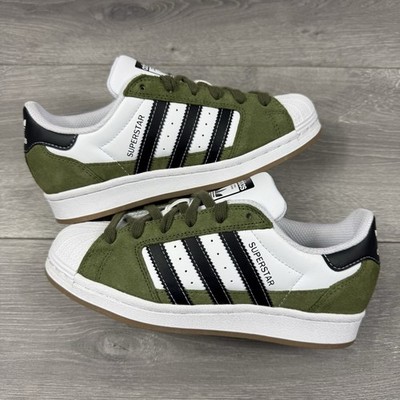 Adidas Superstar ''Cloud White / Olive Green'' - Größe UK 3 / EU 35 1/3