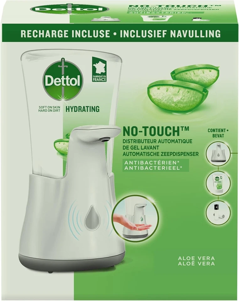 Dettol No-Touch Automatischer Seifenspender Aloe Vera Duft, 2 x 250ml - Bild 3 von 4