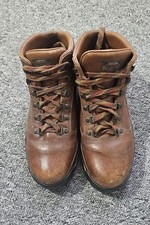 Karrimor KSB Goretex Brown Leather Hiking Boots Women UK 7.5 - Vibram Re-sole