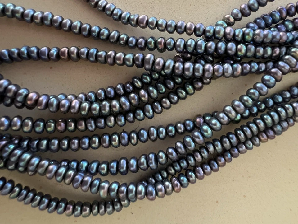 Exquisito Collar Stephen Dweck 10 Hilos Perla Negra Decorativo Cierre Esterlina Foto 3 de 3