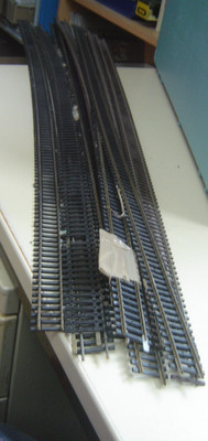 Fleischmann HO 10 Flexgleis 90cm 7c Flm ,3x Roco ohne Kartons ''Gebraucht''(974)