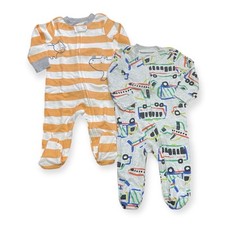 CARTER  S Bundle Baby Boy 1-Piece 2-Way Zipper Pajamas Size 6M