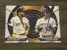 2025 Topps Dynamic Duos Jackson Chourio Christian Yelich #DD-18 Brewers