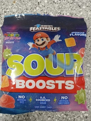 MR BEAST FEASTABLES SOUR BOOSTS GUMMIES THE SUPER MARIO GALAXY MOVIE  EDITION 