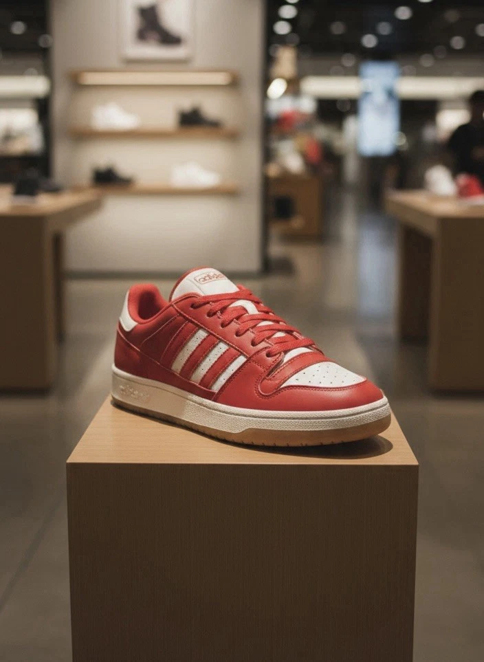 Adidas Break Start IH7964 Red White Gum Skate Shoes Men's (Size: 8-13) NEW