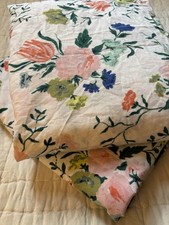 Crate Kids Twin Sheet Set 2pc Floral Organic Cotton Flat  Fitted Crate  Barrel