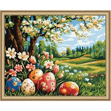 Craftoria Floral Festivity Kit  Frame Paint by Number Kit