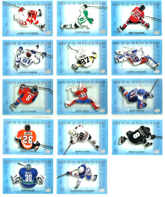 2015-16 UPPER DECK TIM HORTONS ABOVE THE ICE COMPLETE 14 CARD INSERT SET Crosby