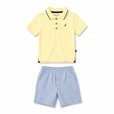 Nautica Boys 2-Piece Polo Short Set Size 2T 3T 4T