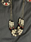 INC Smoky Crystal Gold Tone Multi Strand Necklace and matching Earrings — photo 2