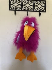 Toko The Absurd Bird Squawking Hand Puppet Pink Orange With Sound