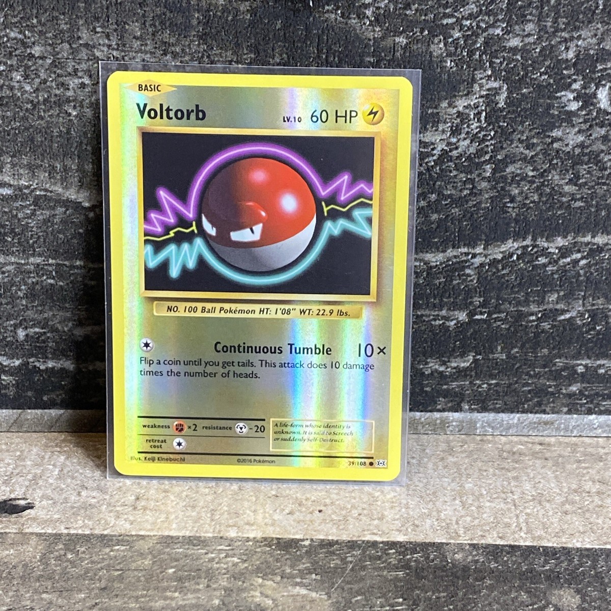 2016 POKEMON XY EVOLUTIONS VOLTORB 39/108 REVERSE HOLO | eBay