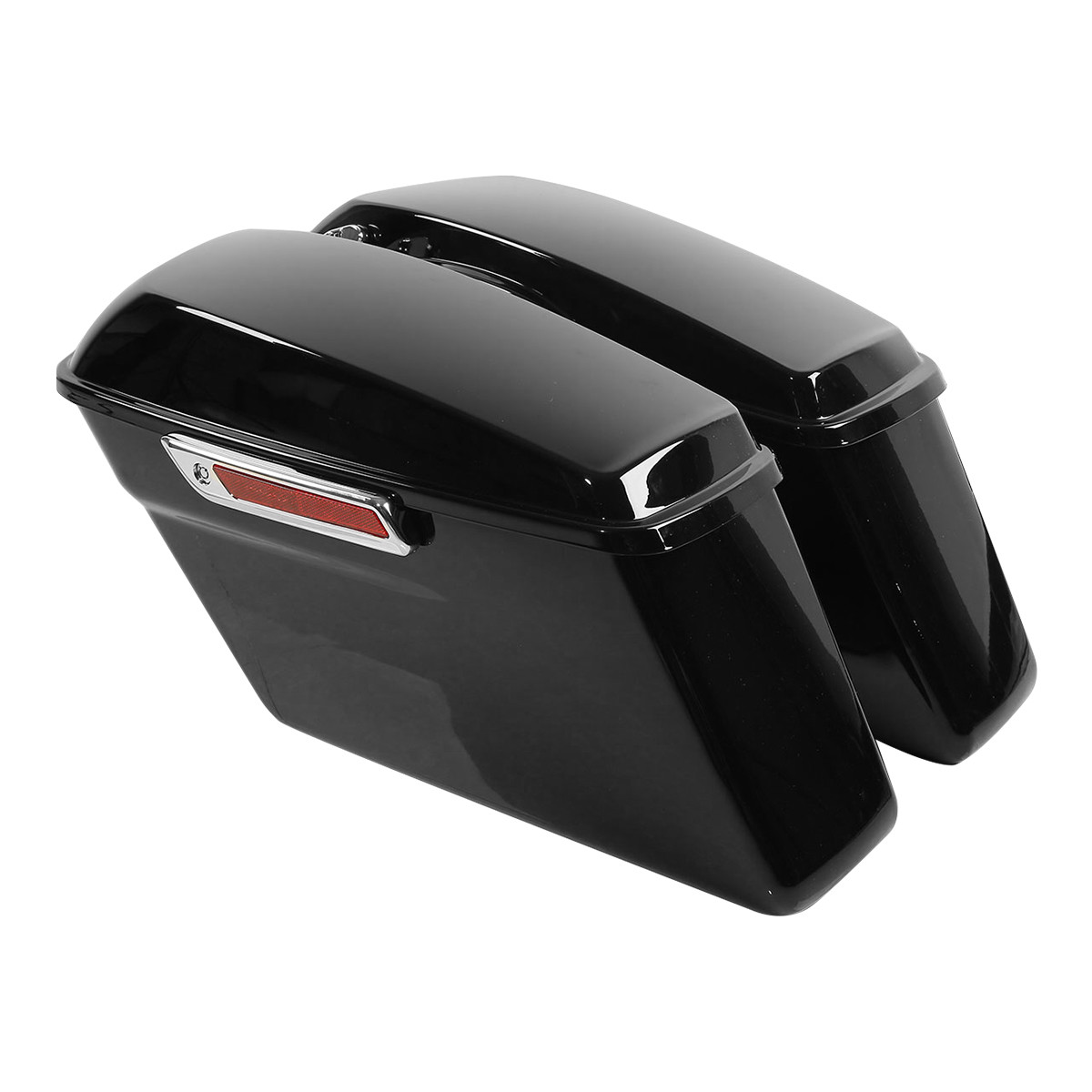 Hard Saddle Bags For Harley Touring Road King & Glide FLHT (1993-2013) – Vivid Black 4 thumbnail image
