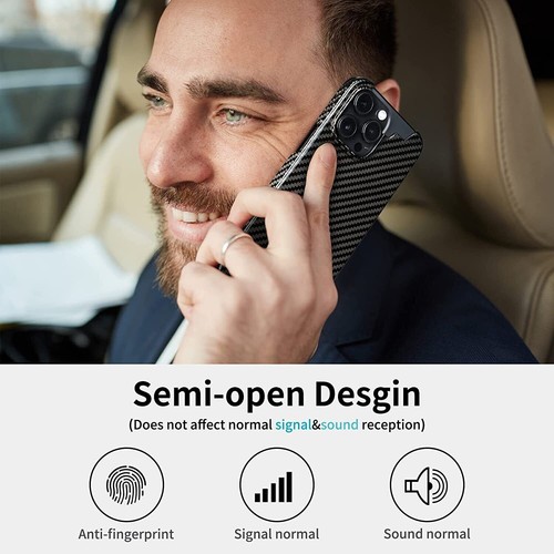 Luxury Real Forged Carbon Fiber Case Shockproof Cover For iPhone 15 Pro Max/Pro - Photo 13 sur 51