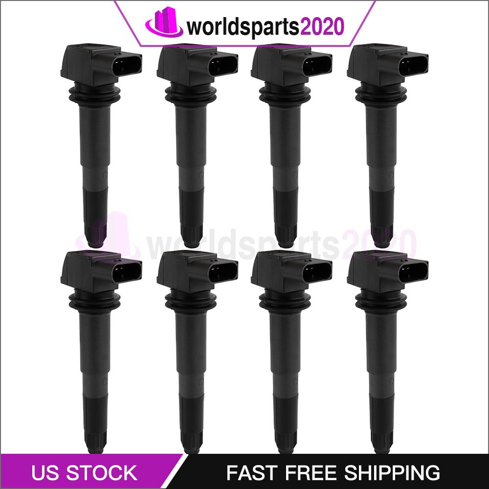 Fit for Porsche Carrera GT 2003 2004 4.5L V8 5.7L V10 8 Ignition Coils 1788424