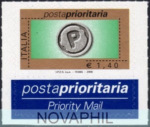 ITALIA 2006  - POSTA PRIORITARIA  1,40  RARO **