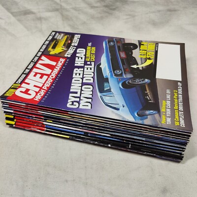 Chevy High Performance Magazine 2006 Complete Year 12 issues Rare Vtg Chevrolet
