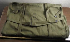VIETNAM ERA U.S. ARMY ISSUE OLIVE GREEN FIELD PANEL MARKER CASE HEAVY CANVAS