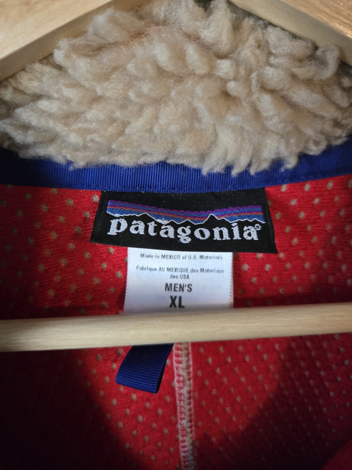Vintage Patagonia Retro X Oatmeal Deep Pile Jacket 2004 XL USA image 4