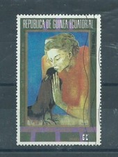 GUINEE EQUATORIALE : TIMBRE PA25B 1973 oblitéré  " OEUVRE de PICASSO "