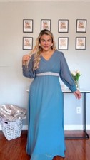 Formal Dresses for Women, Long Sleeve Evening Dress PLUS SIZE