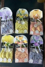 Flower Coconut Oil Garden Soaps in a Cute Package Yellow, Orange or Purple