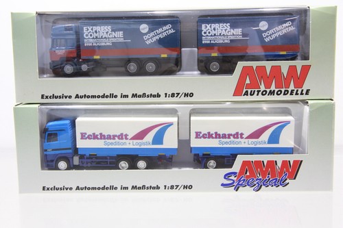 H0 1:87 AMW MAN Hängerzug Expr. Compagnie Eckhardt Konvolut LKW OVP N38